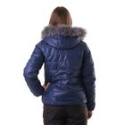 Куртка женская с мехом "ХЛОЯ", размер 50 (XL), цвет индиго (С+) - Фото 3