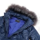 Куртка женская с мехом "ХЛОЯ", размер 50 (XL), цвет индиго (С+) - Фото 4