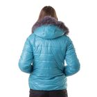 Куртка женская с мехом "ПАУЛА", размер 48 (L), цвет бирюза - Фото 3