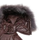 Куртка женская с мехом "ХЛОЯ", размер 48 (L), цвет шоколад - Фото 6