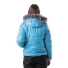 Куртка женская с мехом "ПАУЛА", размер 48 (L), цвет аква - Фото 3
