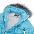 Куртка женская с мехом "ПАУЛА", размер 50 (XL), цвет аква (С+) - Фото 4