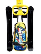 Снегокат «Тимка спорт 4-1 Зимний спорт», ТС4-1/С, со спинкой и ремнём безопасности - Фото 15