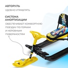Снегокат «Тимка спорт 4-1 Зимний спорт», ТС4-1/С, со спинкой и ремнём безопасности - Фото 4