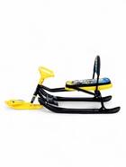 Снегокат «Тимка спорт 4-1 Зимний спорт», ТС4-1/С, со спинкой и ремнём безопасности - Фото 8