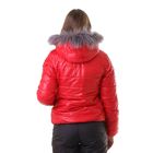 Куртка женская с мехом "ПАУЛА", размер 48 (L), цвет красный - Фото 3
