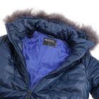 Куртка женская с мехом "ПАУЛА", размер 42 (XS), цвет индиго - Фото 4