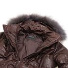 Куртка женская с мехом "ХЛОЯ", размер 42 (XS), цвет шоколад - Фото 4