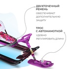 Снегокат «Тимка спорт 4-1 Пинк», ТС4-1/ПН2, со спинкой и ремнём безопасности, цвет чёрный/бордовый/фиолетовый - Фото 3