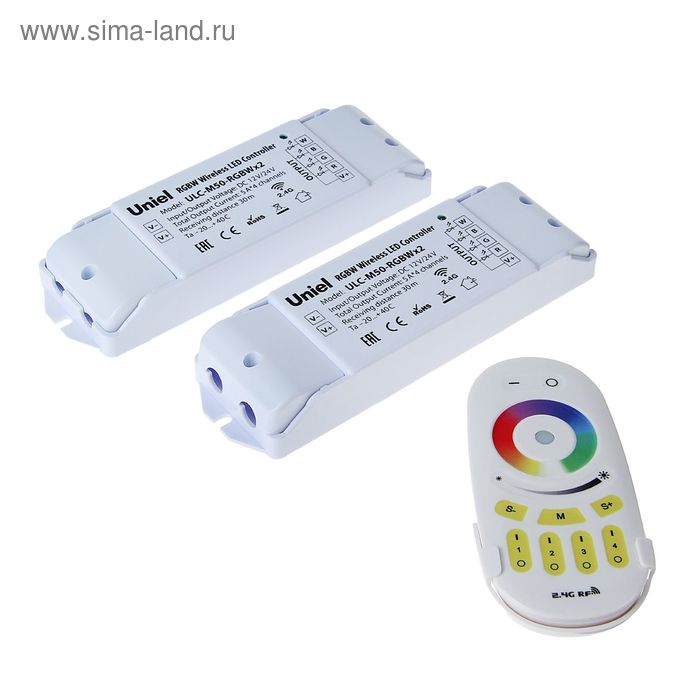 Контроллер для управления  светодиодными источниками света, с пультом, 4-х зональный - Фото 1