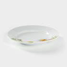 Тарелка фарфоровая «Ромашка», d=20 см, белая - Фото 2