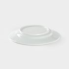 Тарелка фарфоровая «Ромашка», d=20 см, белая - Фото 3