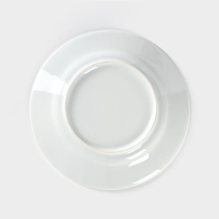 Тарелка фарфоровая «Ромашка», d=20 см, белая - фото 1909735075