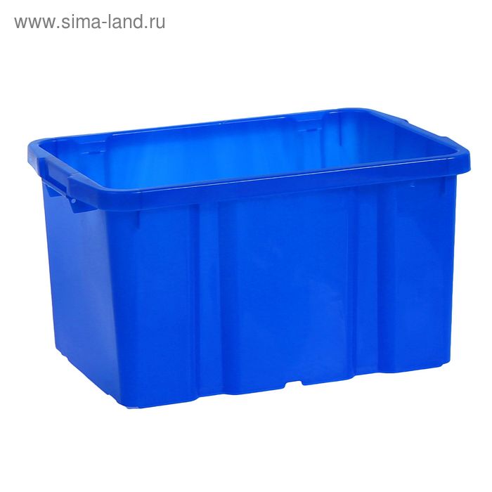 Ящик для хранения «Титан», 60 л, 57×38×31 см, цвет синий - Фото 1