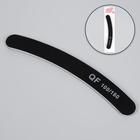 Пилка-наждак, абразивность 100/180, 18 см, цвет чёрный/серый - Фото 1