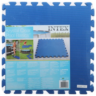 Подстилка-пазл для бассейна, модульная, 50×50×0.8 см, 8 деталей, 29081 INTEX