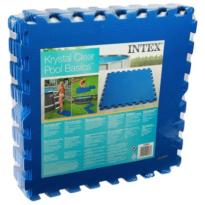 Подстилка-пазл для бассейна, модульная, 50×50×0.8 см, 8 деталей, 29081 INTEX