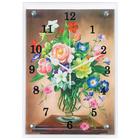 Часы настенные, серия: Цветы, "Разноцветные цветы", 25х35 см - фото 9943566