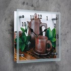 Часы-картина настенные, серия: Интерьер, "Японский чайный набор", 20х25  см, микс - Фото 2