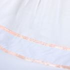 Платье крестильное (сатин/жаккард+бязь), рост 62-68 см, цвет персик 2009 - Фото 3