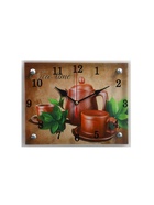 Часы настенные интерьерные «Чайный набор», бесшумные, плавный ход, 25×20 см - Фото 1