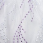 Платье крестильное, рост 62-68 см, цвет бело-сиреневый 2021 - Фото 4