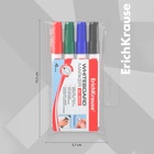 Набор маркеров для доски ErichKrause W-500, 0.8-2.5 мм, для письма на досках сухого стирания, чернила на спиртовой основе без ксилола - Фото 4