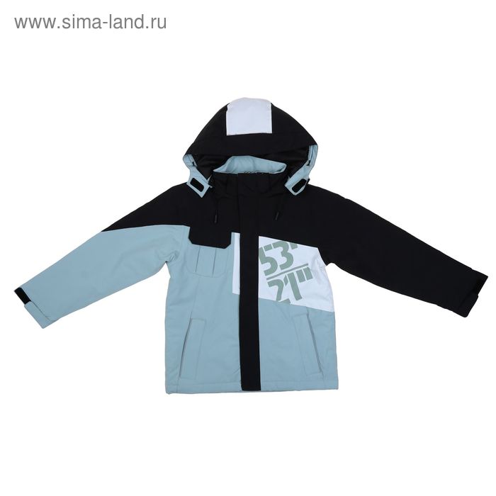Куртка для мальчика, рост 146-152 см (80), цвет серый+черный ТФ 32001/2 ФФ - Фото 1