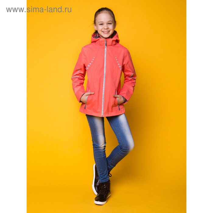 Куртка для девочки, рост 134-140 см (72), цвет коралл ТФ 32009/1 ФФ - Фото 1