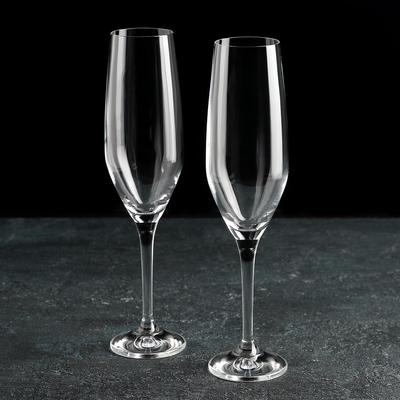 Набор бокалов для шампанского Bohemia Crystal «Аморосо», 200 мл, 2 шт