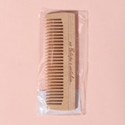 Расчёска - гребень, 12 × 3,5 см, цвет «светлое дерево» - Фото 6