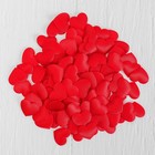Сердечки декоративные, набор 100 шт., 2 см, цвет красный - Фото 1