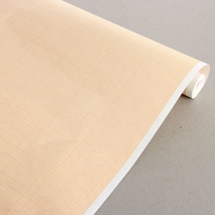 Бумага масштабно-координатная, ширина 640 мм, в рулоне 10 метров, 40 г/м², оранжевая