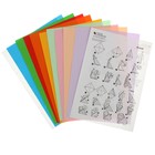 Бумага цветная для оригами и аппликации А4, 10 листов, 10 цветов "Забавная панда", со схемами, 80 г/м² - фото 9833200