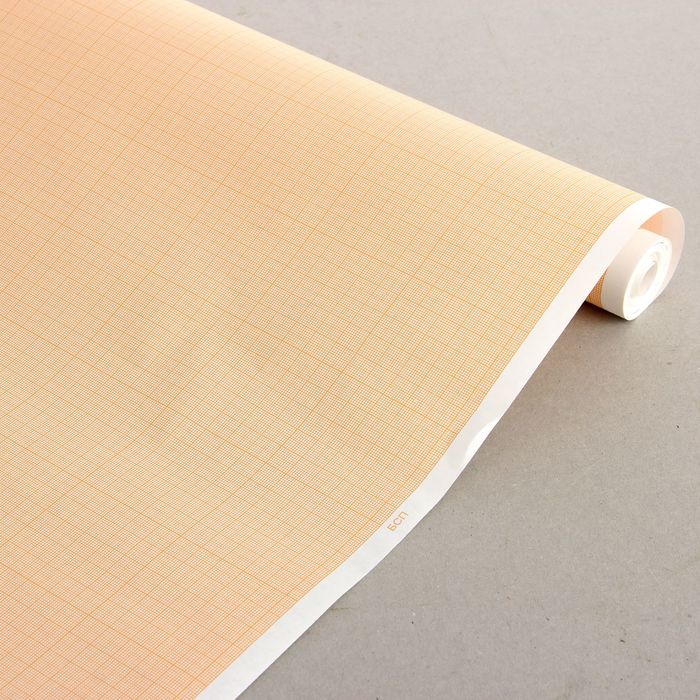 Бумага масштабно-координатная, ширина 878 мм, в рулоне 10 метров, 40 г/м², оранжевая