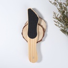 Пилка для пяток, наждачная, двусторонняя, 25 см, деревянная - Фото 6