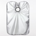 Пеньюар парикмахерский, двусторонний, 140×100 (±1) см, серебристый/чёрный - Фото 8