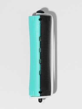 Бигуди «Коклюшки», d=2 см, 9 см, 6 шт., цвет чёрный/зелёный (комплект 2 шт)