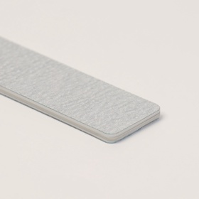 Пилка для ногтей, широкая, 180/200 грит, 18 см, фасовка 20 шт., серая (комплект 20 шт)