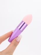 Спонж для макияжа с ручкой «Капля», 10×3 см, цвет МИКС - Фото 2