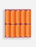 Нитки 40/2, 200 м, тёмно-оранжевые №140 - Фото 5