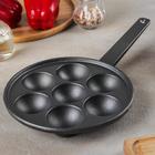 Сковорода чугунная «Сферос», d=20 см, 7 ячеек - Фото 2