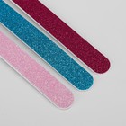 Пилка-наждак, абразивность 180, 3шт, 18/13/9см, классика, односторонняя, цвет МИКС - Фото 3