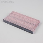 Пилка для ногтей, прямая, 100/180 грит, 18 см, фасовка 20 шт., чёрная - Фото 4