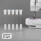 Щётки для чистки швейной машины, двусторонние, набор 5 шт., 15×2 см - Фото 1