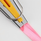 Устройство для складывания косой бейки, 12 мм, жёлтое - Фото 5