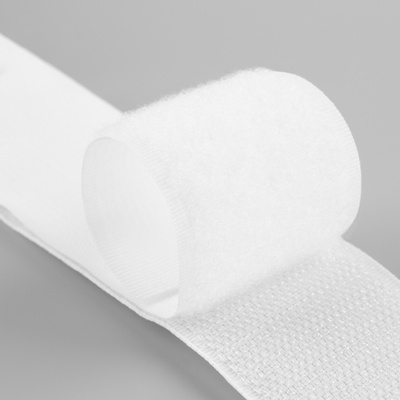 Липучка, 40 мм, 50 см, белая