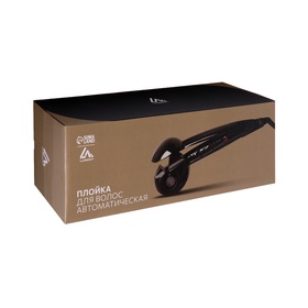 Плойка Luazon LW-14, 50 Вт, турмалиновое покрытие, 220°С, чёрная