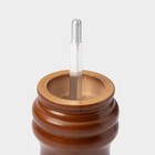 Мельница для специй Доляна «Дуновение леса», 15.5 см, керамический механизм, коричневая - Фото 5