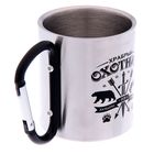 Кружка металл с карабином «Храбрый охотник», 180 мл - Фото 2